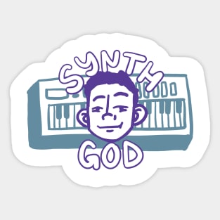 Synth God Sticker